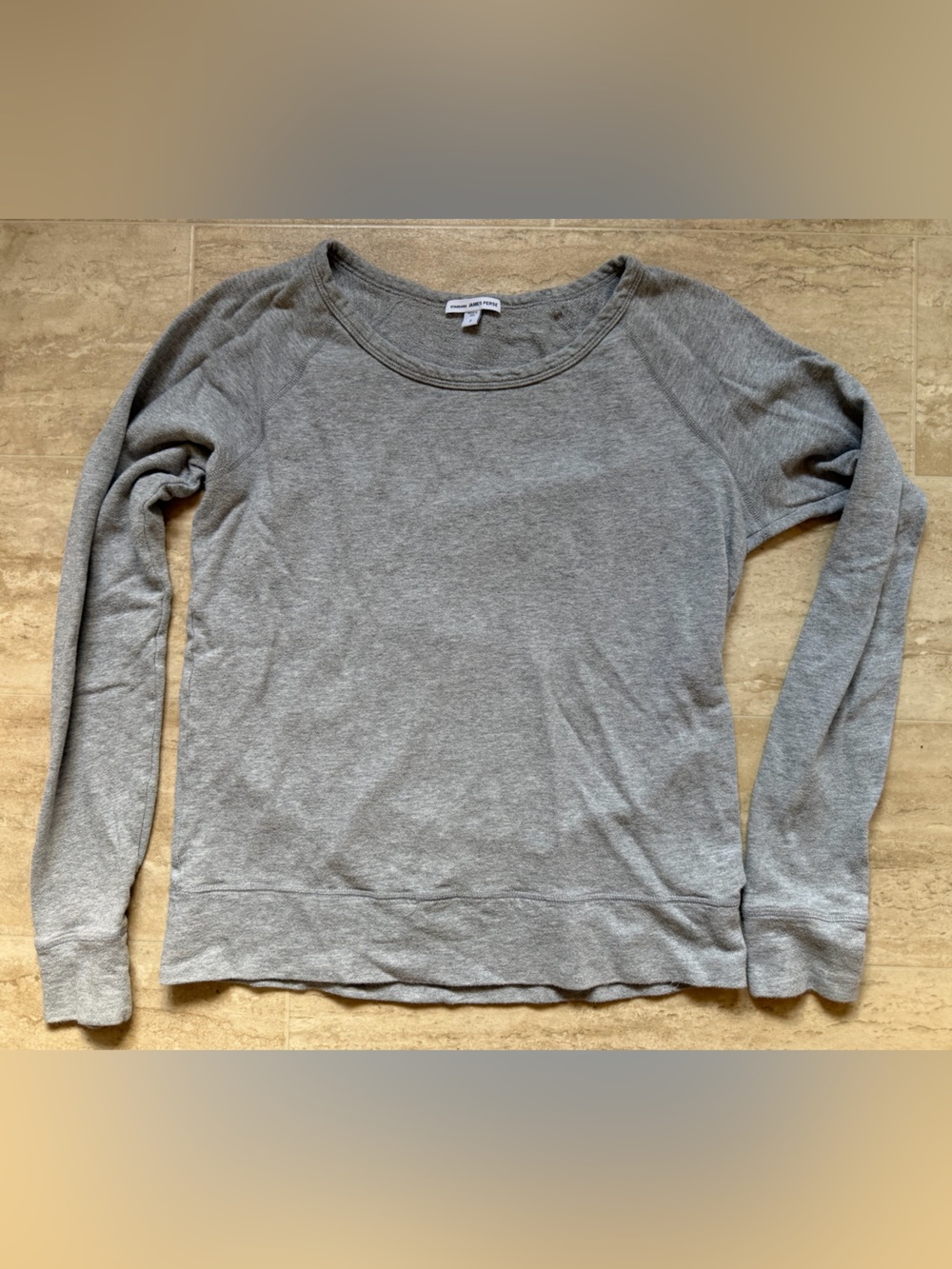 Standard James Perse Women's Grey Pullover Sweatshirt